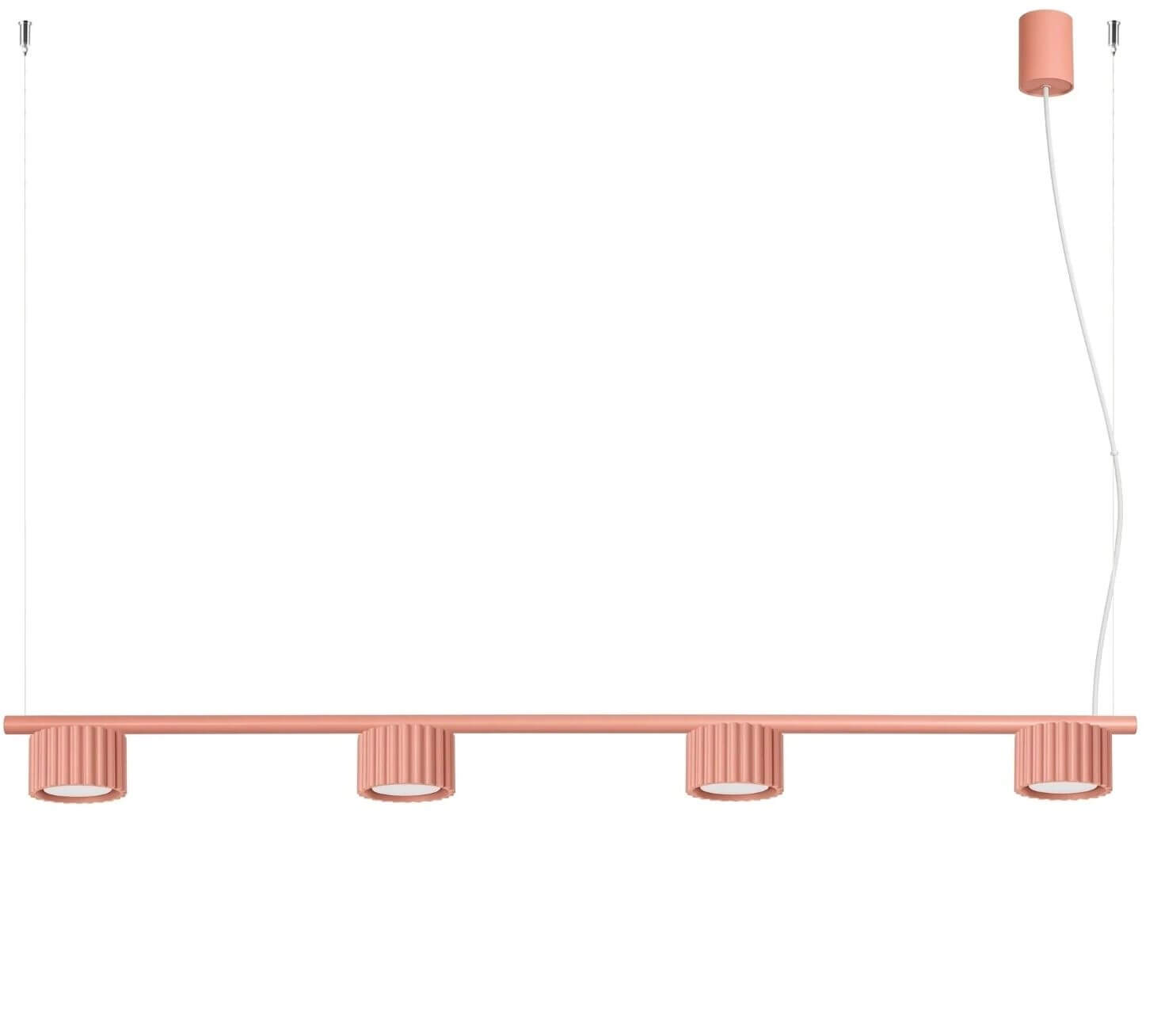 Sollux Lighting Aura lampă suspendată 4x10 W roz SL.2704