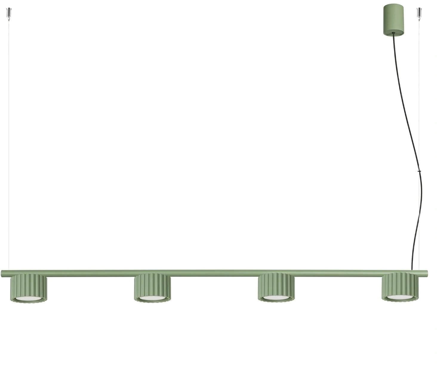 Sollux Lighting Aura lampă suspendată 4x10 W verde SL.2706