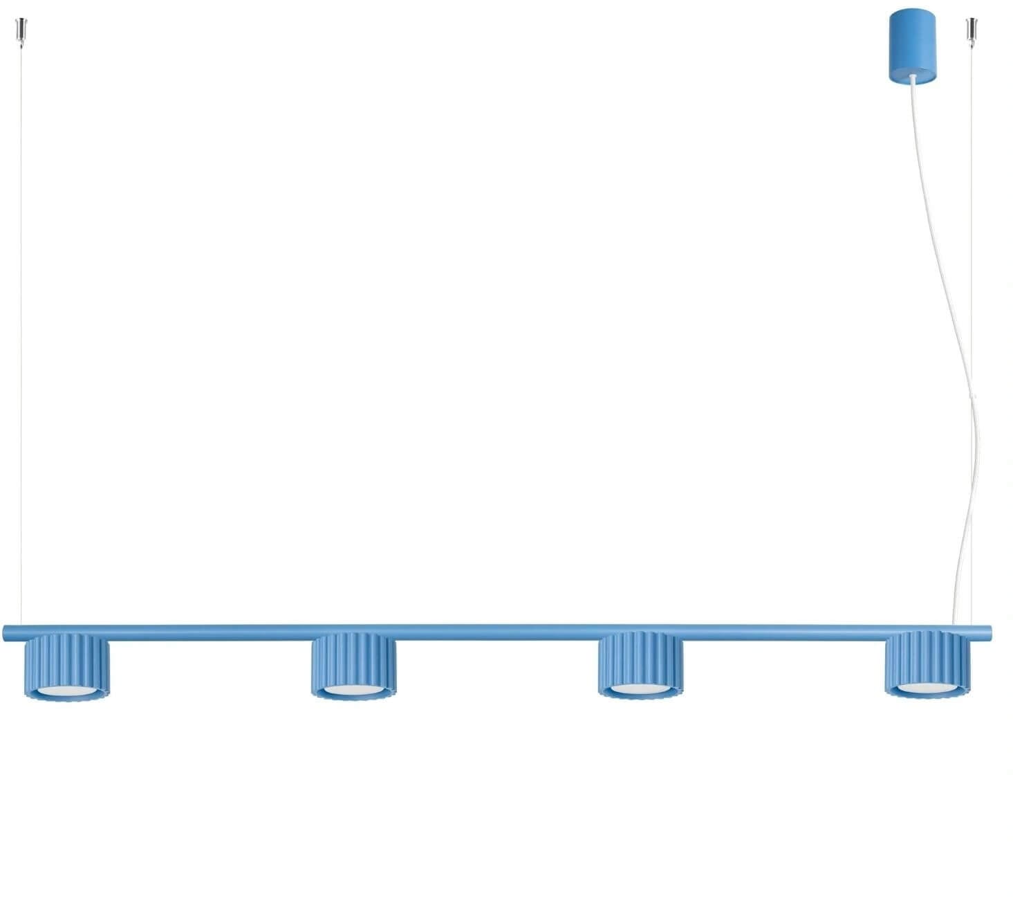 Sollux Lighting Aura lampă suspendată 4x10 W albastru SL.2710