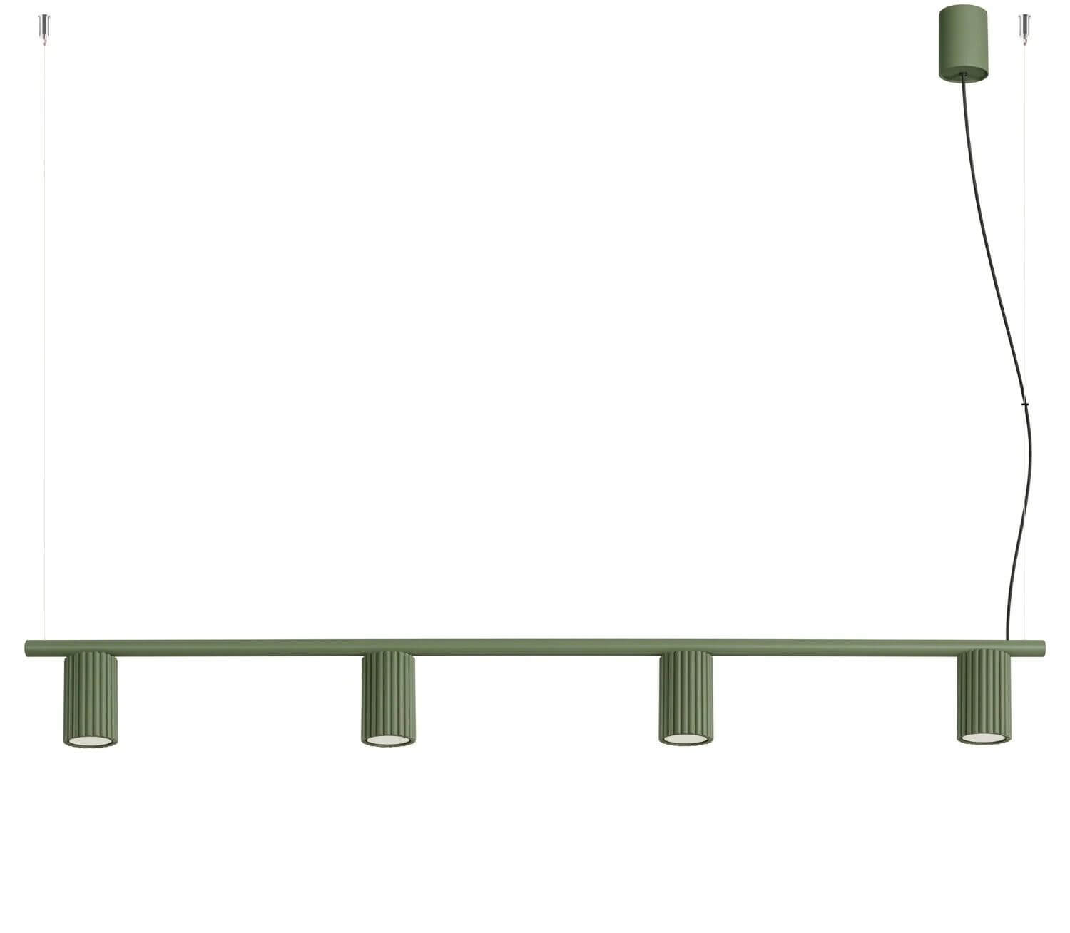 Sollux Lighting Karbon lampă suspendată 4x10 W verde SL.2714