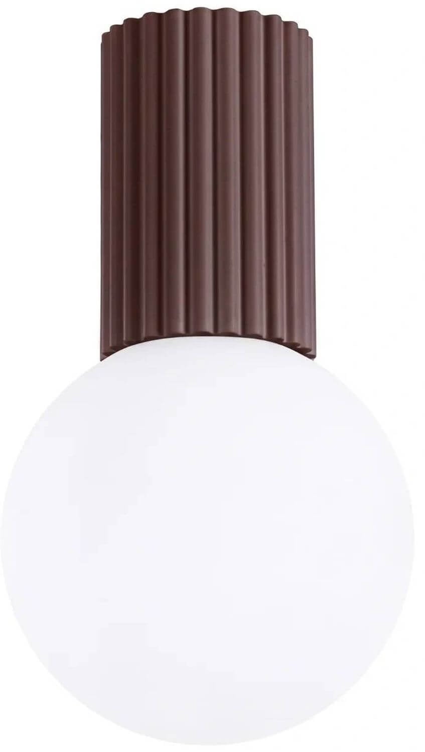 Sollux Lighting Halo lampă de tavan 1x8 W alb-maro SL.2398