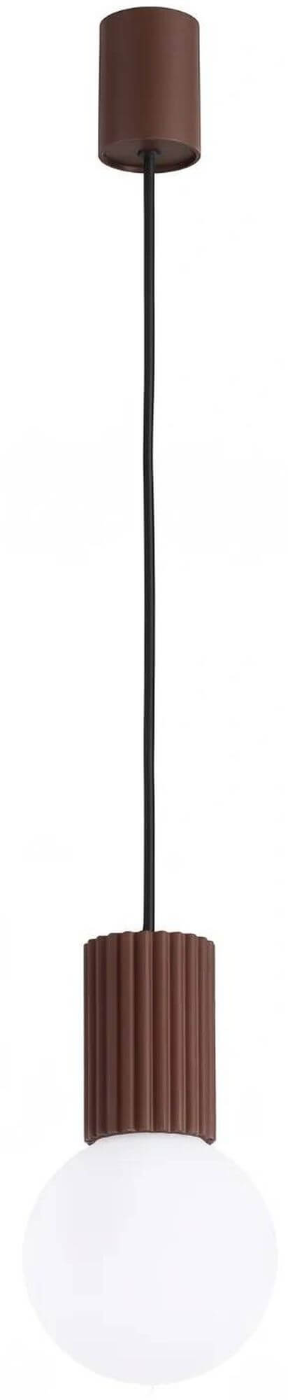 Sollux Lighting Halo lampă suspendată 1x8 W alb-maro SL.2399