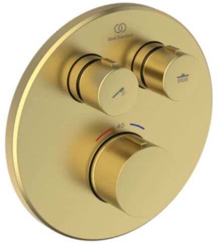 Ideal Standard Ceratherm Navigo baterie de duș ascuns cu termostat auriu A8579A2