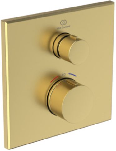 Ideal Standard Ceratherm Navigo baterie de duș ascuns cu termostat auriu A8580A2