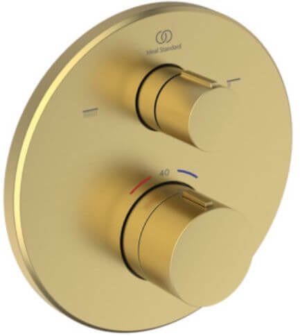 Ideal Standard Ceratherm T100 baterie cadă-duș ascuns cu termostat auriu A8584A2