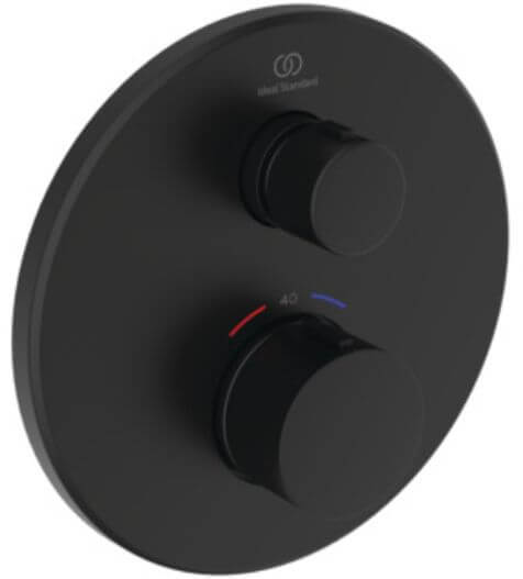 Ideal Standard Ceratherm Navigo baterie de duș ascuns cu termostat negru A8578XG