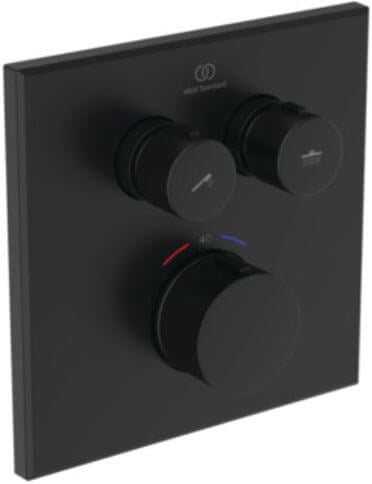 Ideal Standard Ceratherm Navigo baterie de duș ascuns cu termostat negru A8581XG