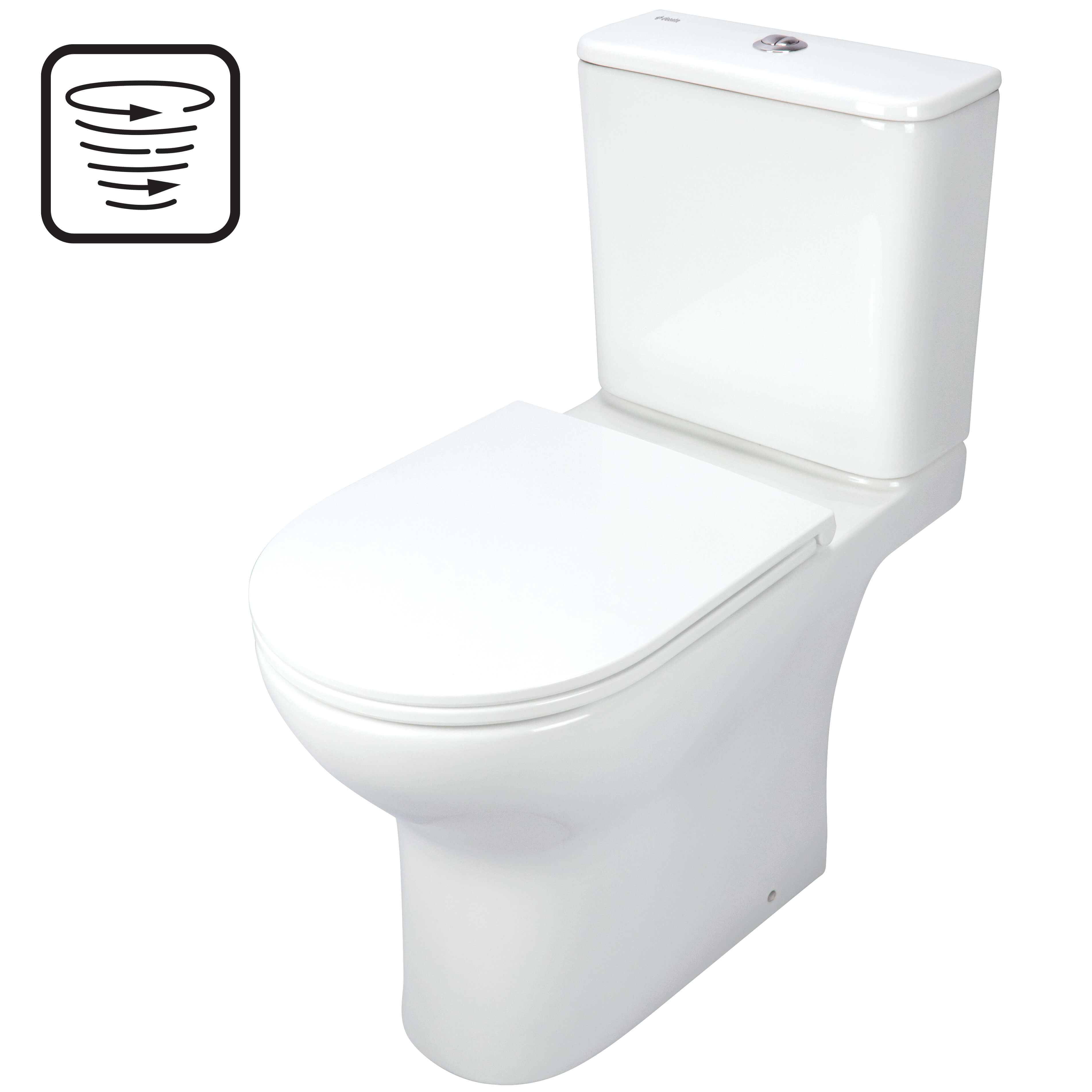 Deante Jasmin wc compact cu capac soft-close alb CDJD6RPP