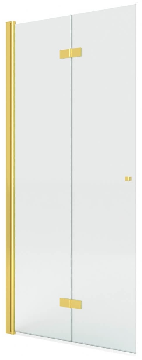 New Trendy New Soleo Gold Shine perete cabină de duș walk-in 100 cm auriu luciu/sticla transparentă K-5765