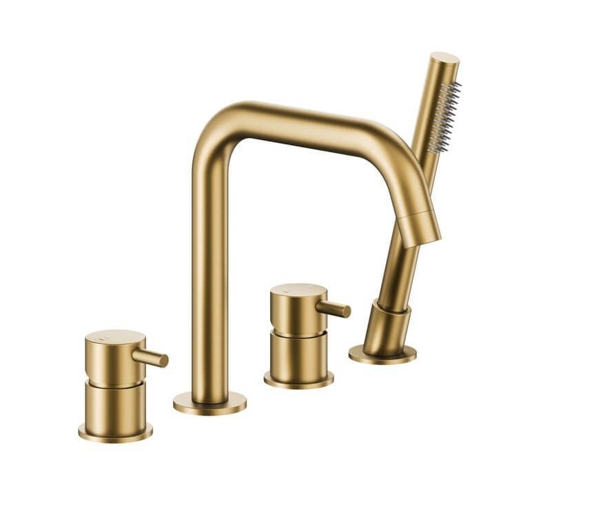 KFA Armatura Moza Brushed Light Gold baterie cadă-duș cadă auriu 5035-210-39