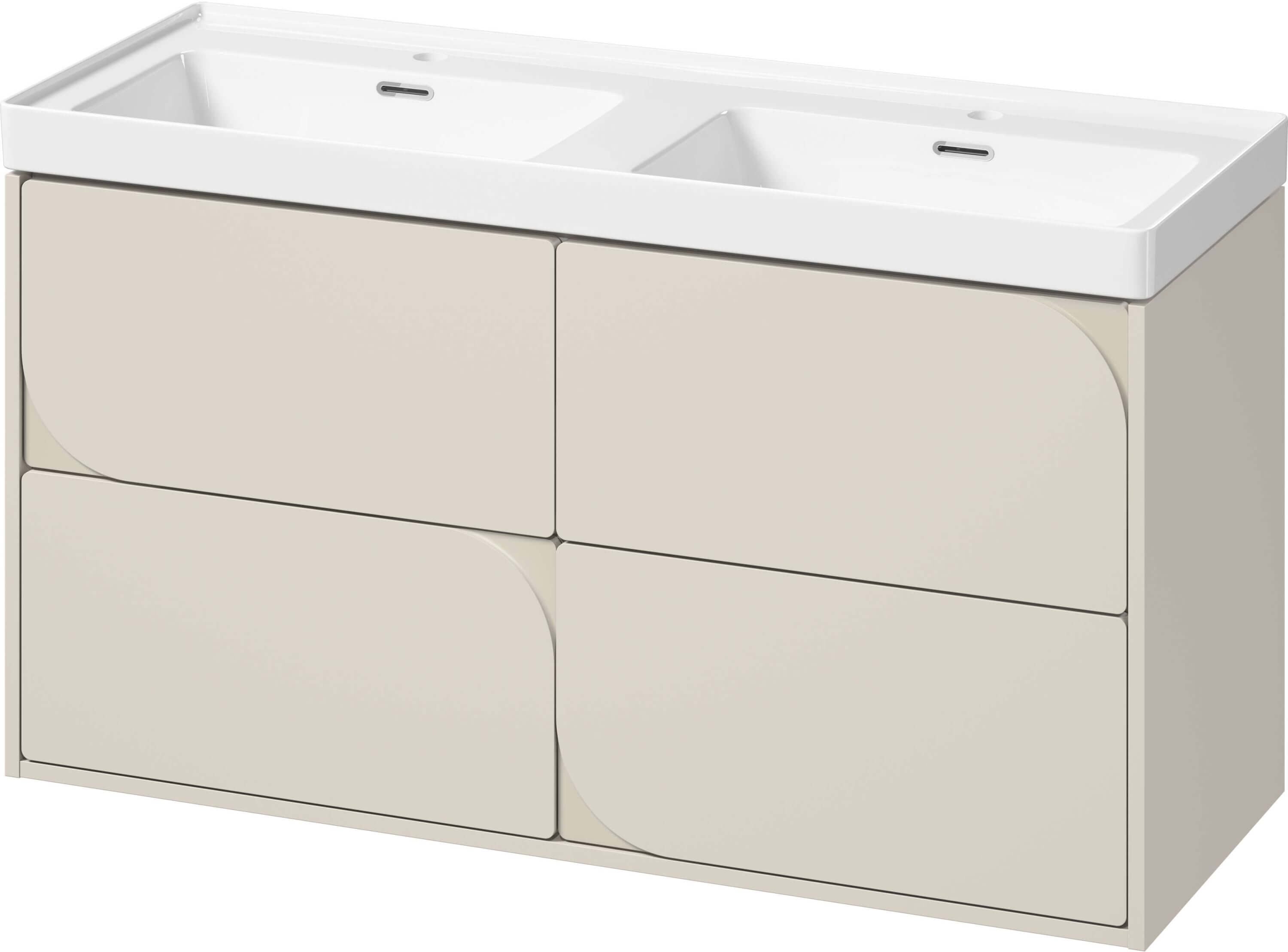 Set dulap Cersanit Crea II S1058–028, lavoar Cersanit Crea K673-006