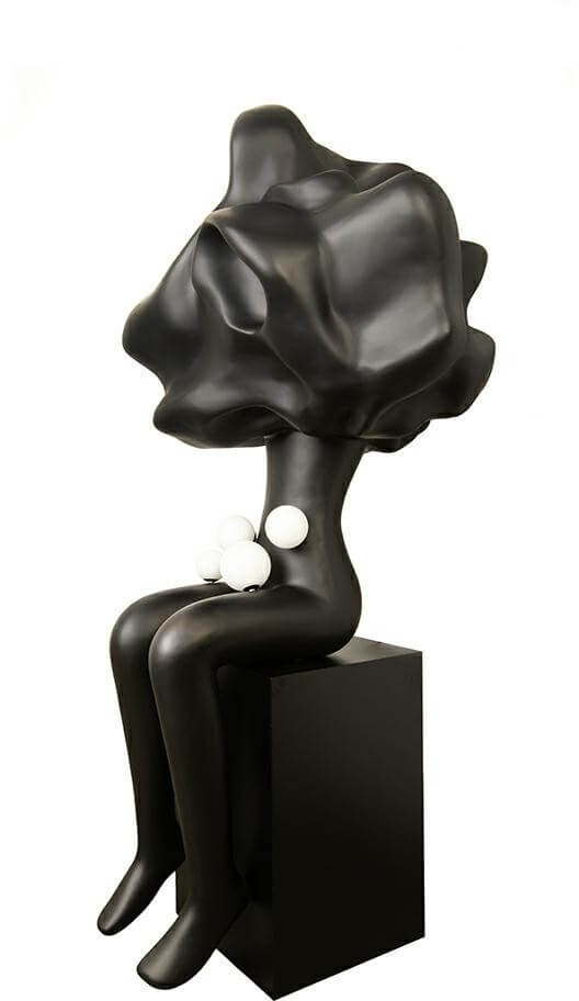 Moosee Human lampă de podea 4x3 W negru MSE1501100616