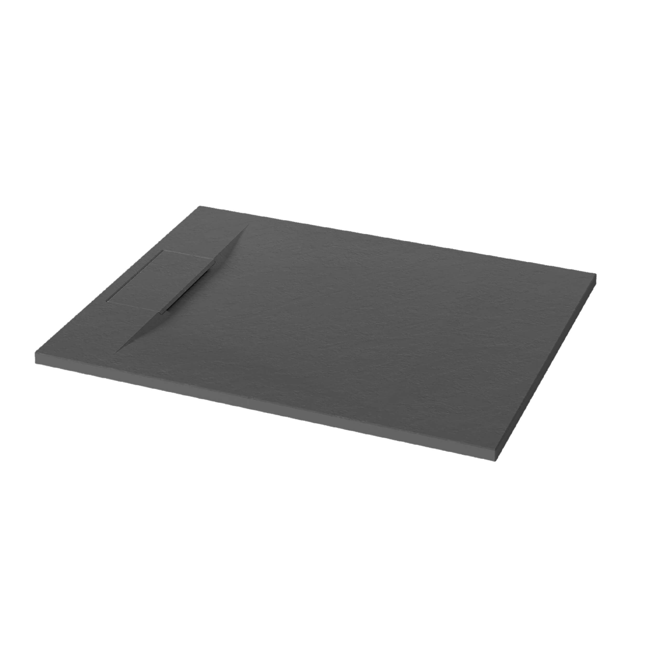 Invena Alvero cădiță de duș dreptunghiulară 110x80 cm negru AK-7C-811