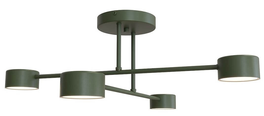Emibig Halo lampă de tavan 4x10 W verde 1841/4
