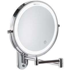 Faneco Como oglindă 20x20 cm rotund cu iluminare M200LBSBP