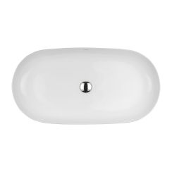 Oltens Hamnes Thin lavoar 80x40 cm oval de blat alb 40821000