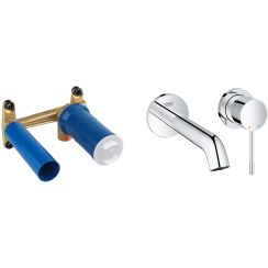 Set element ascuns al bateriei Grohe Eurostyle 23571000, baterie lavoar Grohe Essence 19408001