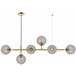 Light Prestige Alisa lampă suspendată 6x40 W transparent-auriu LP-005/6PTR