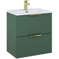 Elita Street Plus lavoar cu dulap 51.3 cm verde 168898