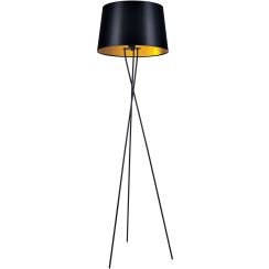 Kaja Remi Gold lampă de podea 1x40 W negru K-4358