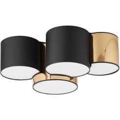 TK Lighting Mona plafon 4x15 W negru 3446