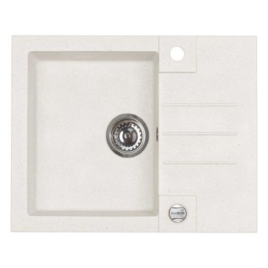 Set chiuvetă din granit Alveus Rock'n'Roll 1213011, baterie bucătărie Deante Aster BCA062M