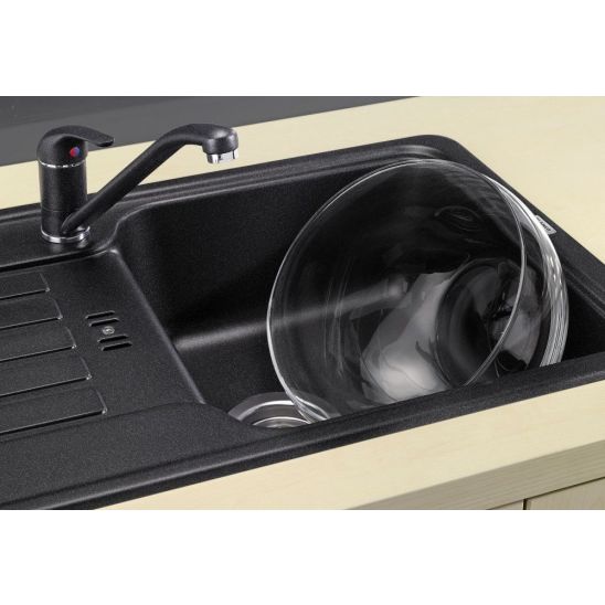 Set chiuvetă din granit Blanco Favos 45 S 516617, baterie bucătărie Hagser Emma HGR30000035