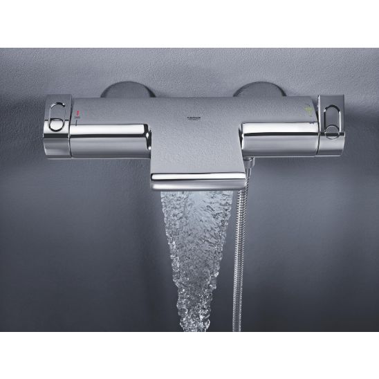 Set baterie cadă-duș Grohe Grohtherm 34174001, set de duș Grohe Euphoria 27369000