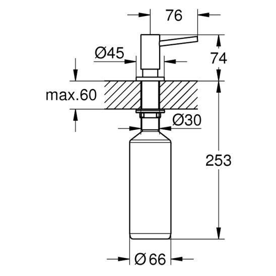 Set chiuvetă din granit Grohe K700 31654AP0, baterie bucătărie Grohe BauEdge 31367001, 40535000