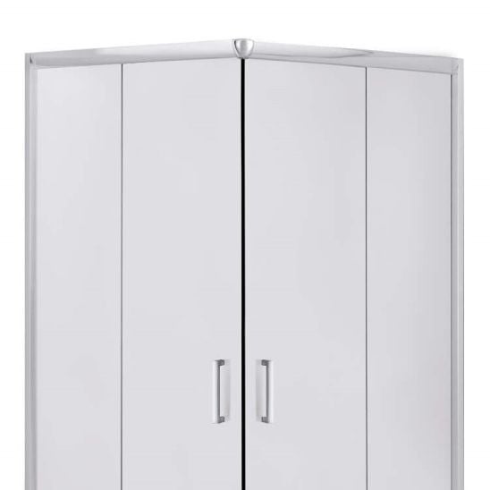 Set cabină de duș Deante Funkia KYC_641K, cădiță de duș pătrată Deante Corner KTC_041B, NHC_025C
