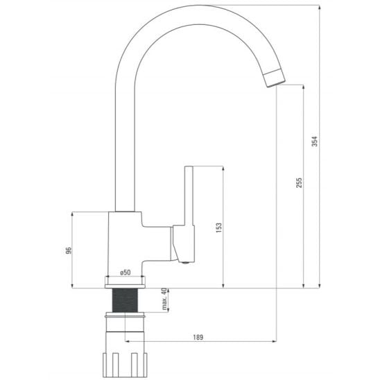 Set chiuvetă din granit Deante Zorba ZQZ_211A, baterie bucătărie Deante Nemezja BEN_262M