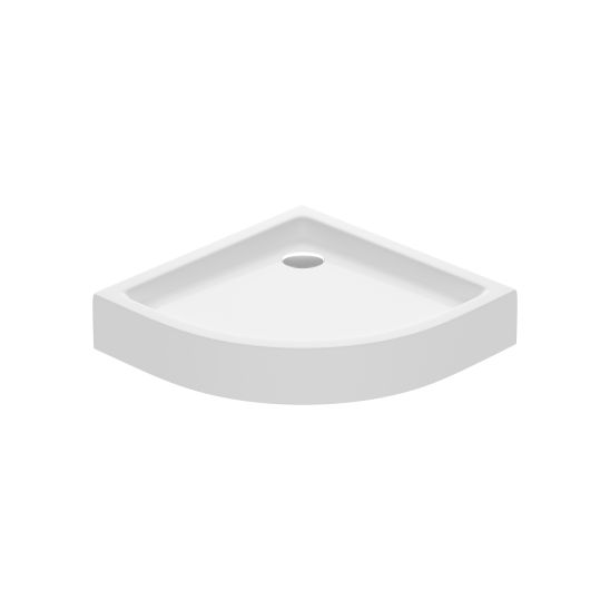 Set cabină de duș Cersanit Arteco S157-001, cădiță de duș semirotundă Cersanit Tako S204-003