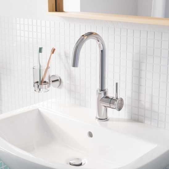 Set perie de toaletă Grohe Essentials 40513AL1, suport prosop Grohe Essentials 40510AL1, 40507AL1, 40508AL1, 40511AL1, 40372001