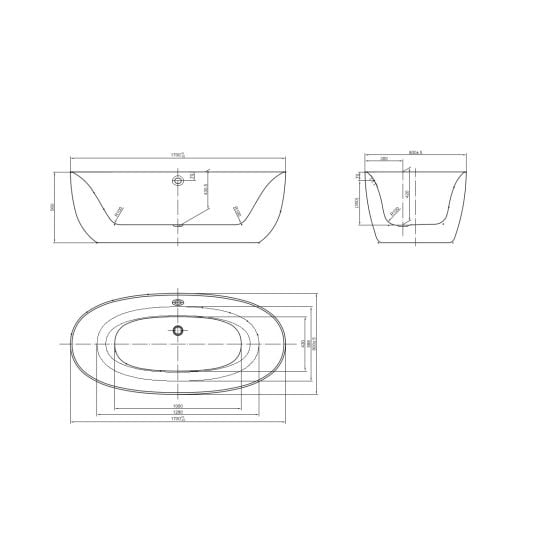 Set cadă freestanding Roca Virginia A24T438000, baterie cadă-duș Roca Escuadra A5A2720C0N