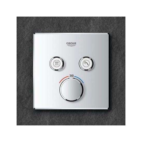 Set baterie cadă-duș Grohe Grohtherm SmartControl 29124000, cap de duș cu braț Grohe Rainshower 26564000, 26405000, 35600000