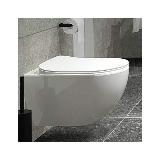 Set vas WC Deante Peonia CDE_6ZPW, capac WC Deante Peonia CDE_6SOZ