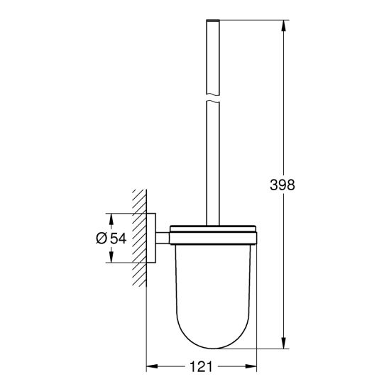 Set perie de toaletă Grohe Essentials 40374A01, suport pentru hârtie igienică Grohe Essentials 40367A01, 40369A01, 40365A01, 40394A01, 40364A01