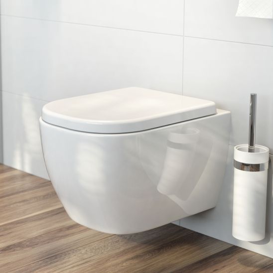 Set vas WC Oltens Vernal 42502000, cadru încastrat Tece Base 9400407, 45104000, 9.240.400