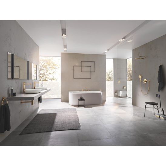 Set baterie cadă-duș Grohe Essence 33624GL1, duș de mână Grohe Rainshower 26574GL0, 27074GL0, 28362GL0