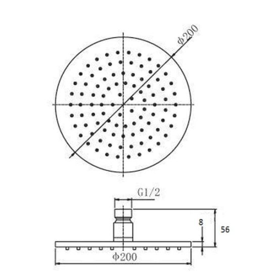 Set cap de duș Kohlman R20, baterie cadă-duș Kohlman Wexpo QW210W, QW004AM, WN, SP4, PRYSZNICOWY