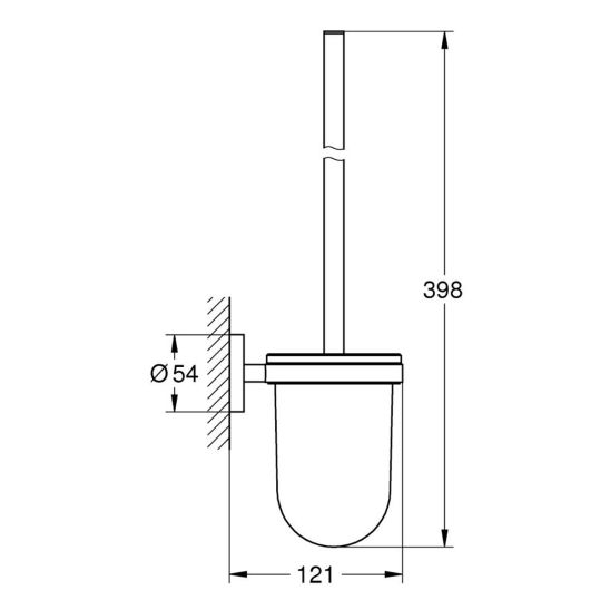 Set perie de toaletă Grohe Essentials 40374GN1, suport pentru hârtie igienică Grohe Essentials 40367GN1, 40369GN1, 40365GN1, 40394GN1, 40364GN1