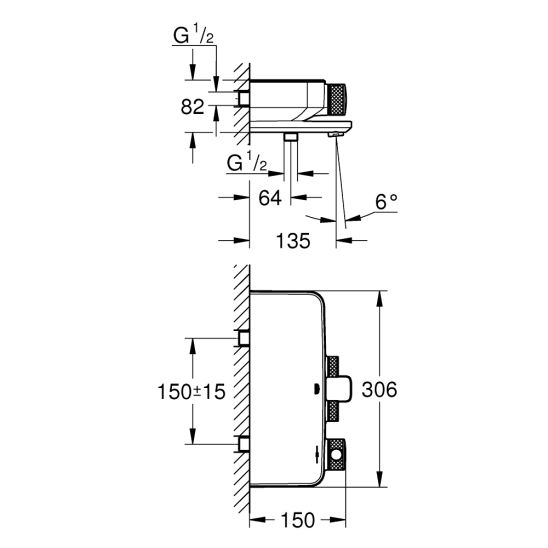 Set baterie cadă-duș Grohe Grohtherm SmartControl 34718000, set de duș Grohe Euphoria 27369000