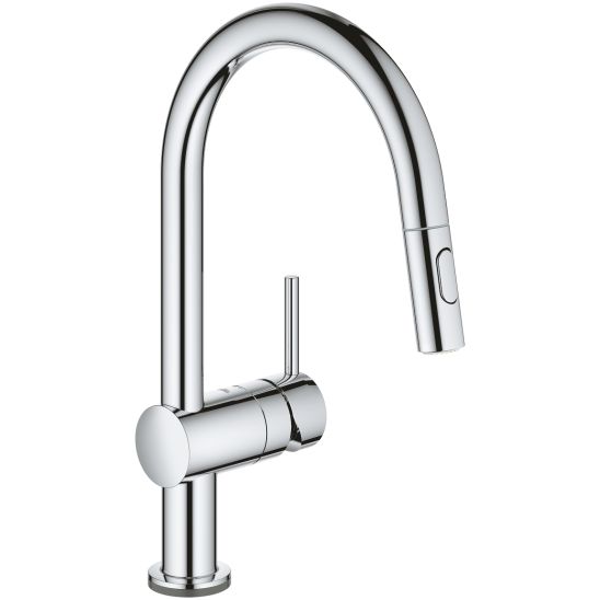 Set baterie bucătărie Grohe Minta 31358002, chiuveta din otel Grohe K700 31574SD1