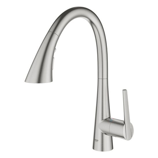 Set baterie bucătărie Grohe Zedra 32294DC2, chiuvetă din granit Grohe K700 31654AP0, 40535DC0