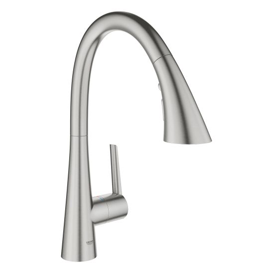 Set baterie bucătărie Grohe Zedra 32294DC2, chiuvetă din granit Grohe K700 31654AP0, 40535DC0