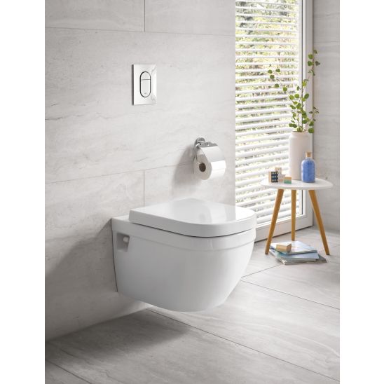 Set cadru ascuns cu buton de acționare Grohe Solido 38811KF0, vas WC Grohe Euro Ceramic 39538000, 39330002