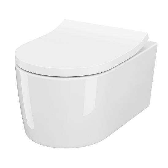 Set vas WC Cersanit Inverto K671-001, cadru încastrat Cersanit Tech Line Opti K97-492, K98-0187, K97-497