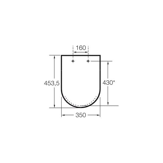 Set vas WC Roca Gap A34647L000, capac WC Roca Gap Square A801472003