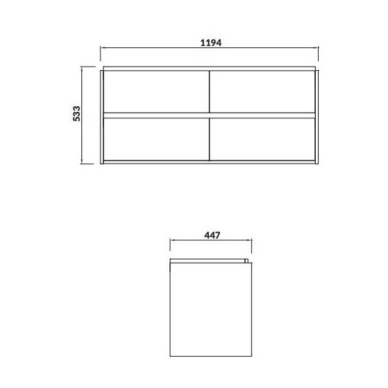 Set dulap Cersanit Crea S931-001, lavoar Cersanit Crea K673-006