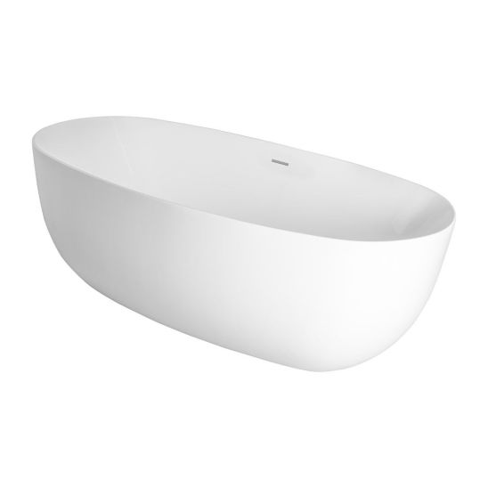 Set cadă freestanding Oltens Ebba 12012000, capac pentru dop chiuvetă Oltens 09002810